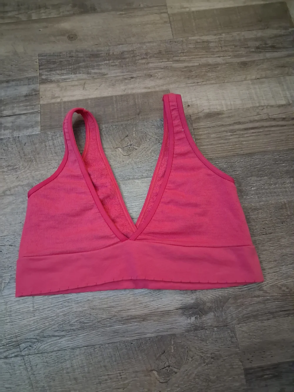 Anthropologie Wireless Bralette Women's Size XS/S Pink Ribbed